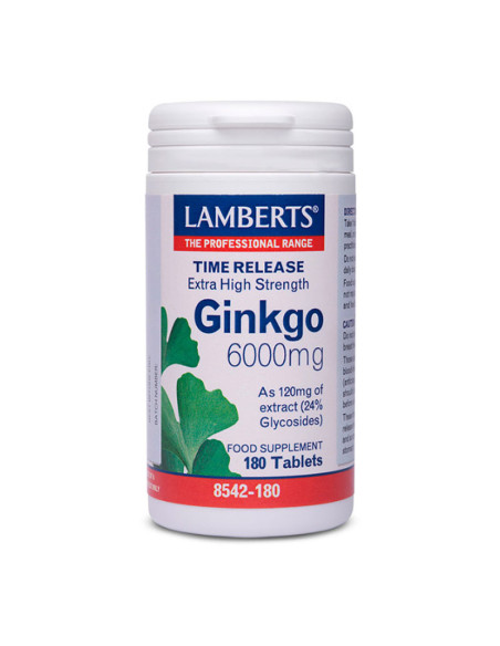 Ginkgo Biloba 180 Tabletas Lamberts
