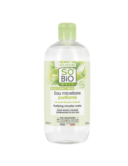 Agua Micelar Aloe Vera Purificante Bio 500ml